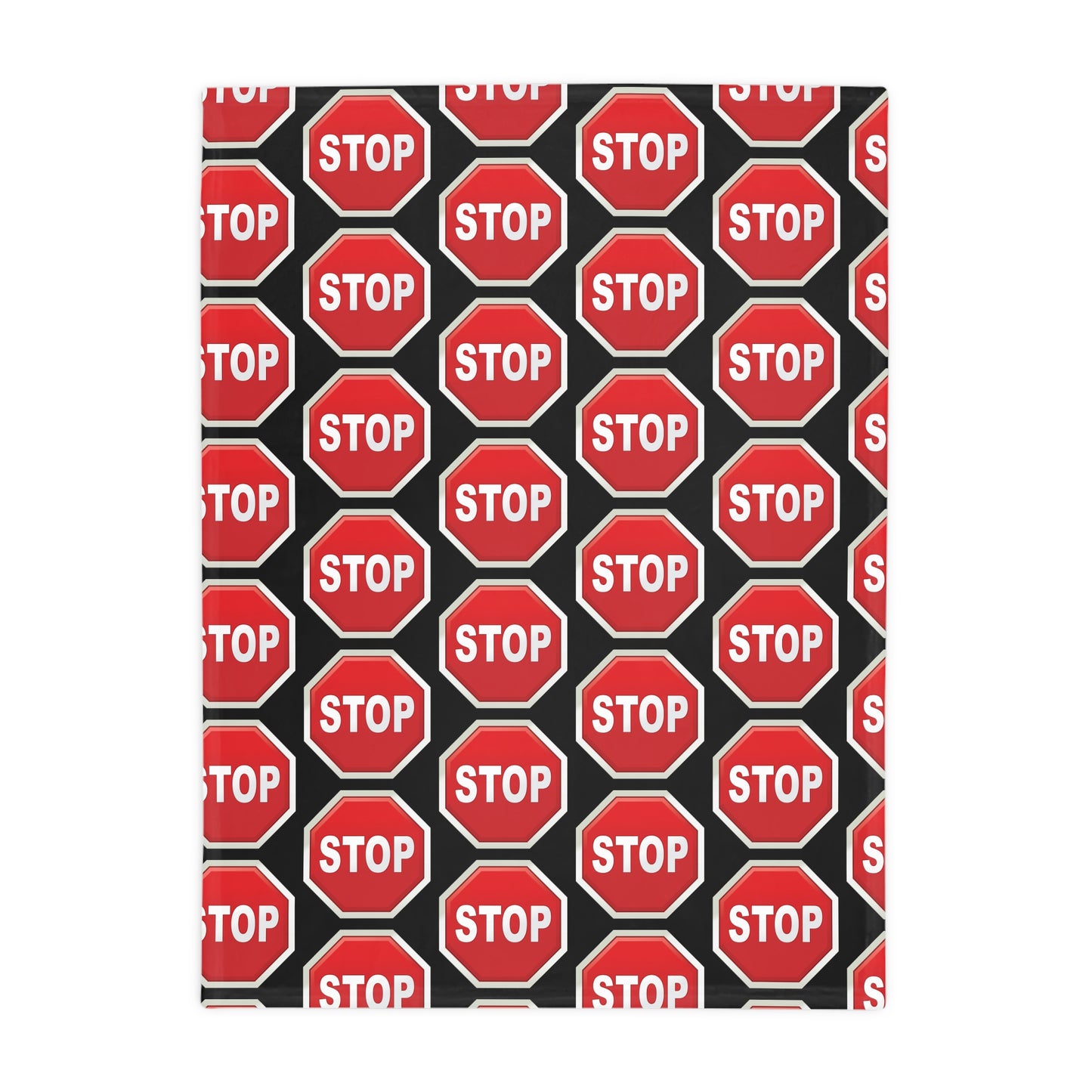 Stop sign Fleece Blanket