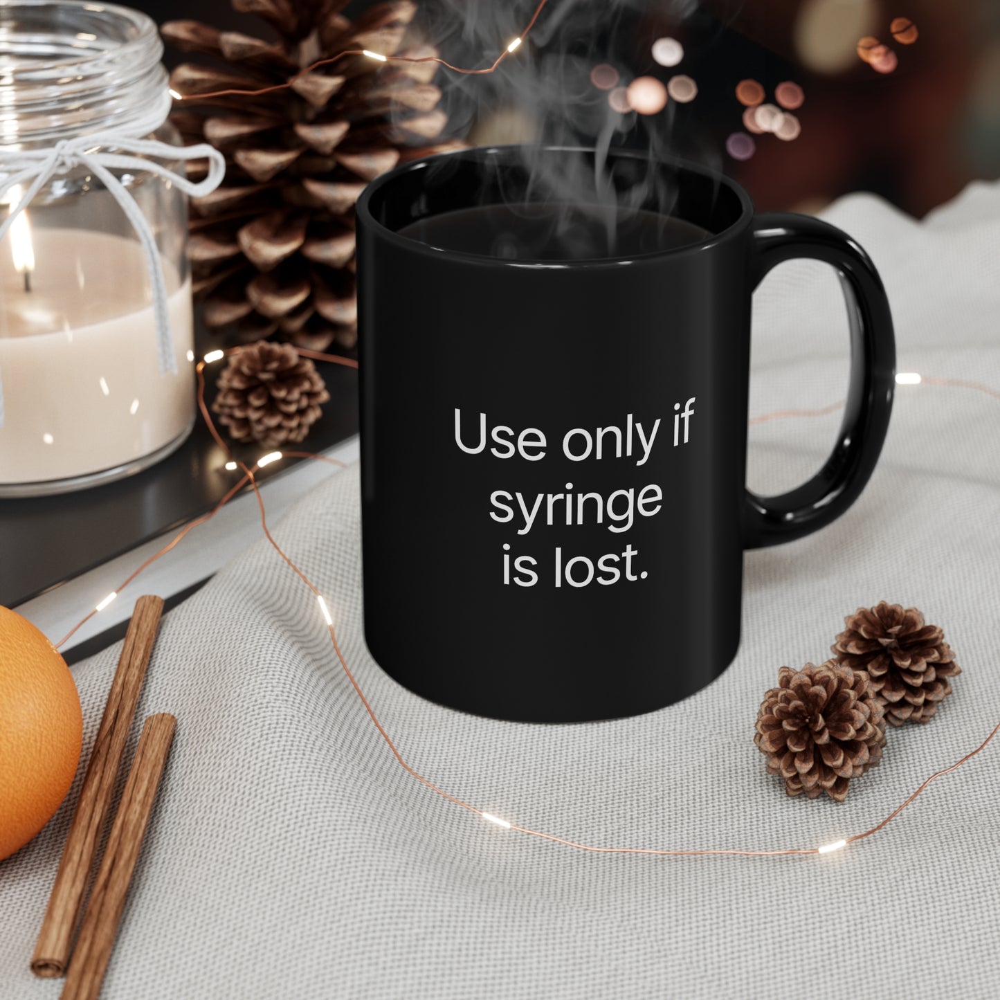 Syringe mug