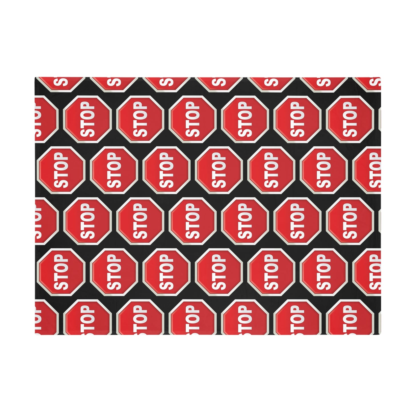 Stop sign Fleece Blanket