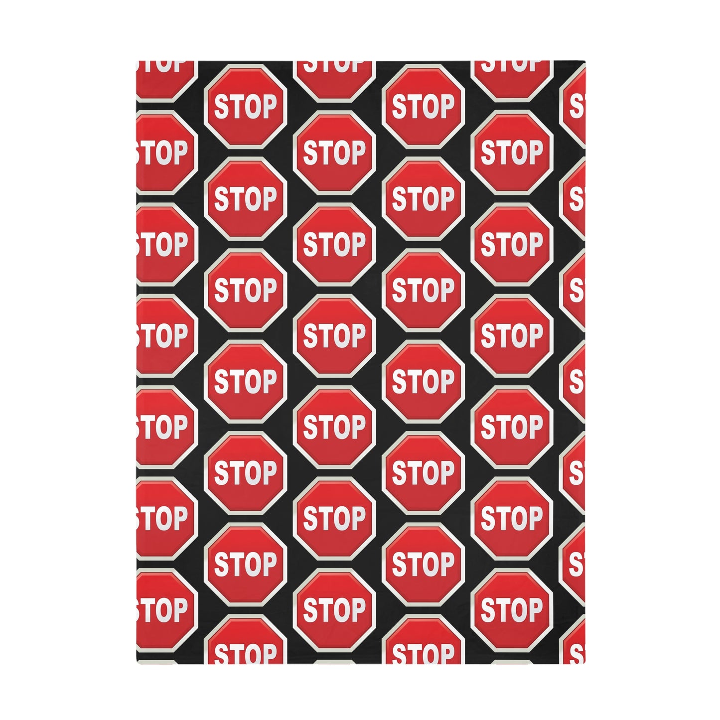 Stop sign Fleece Blanket