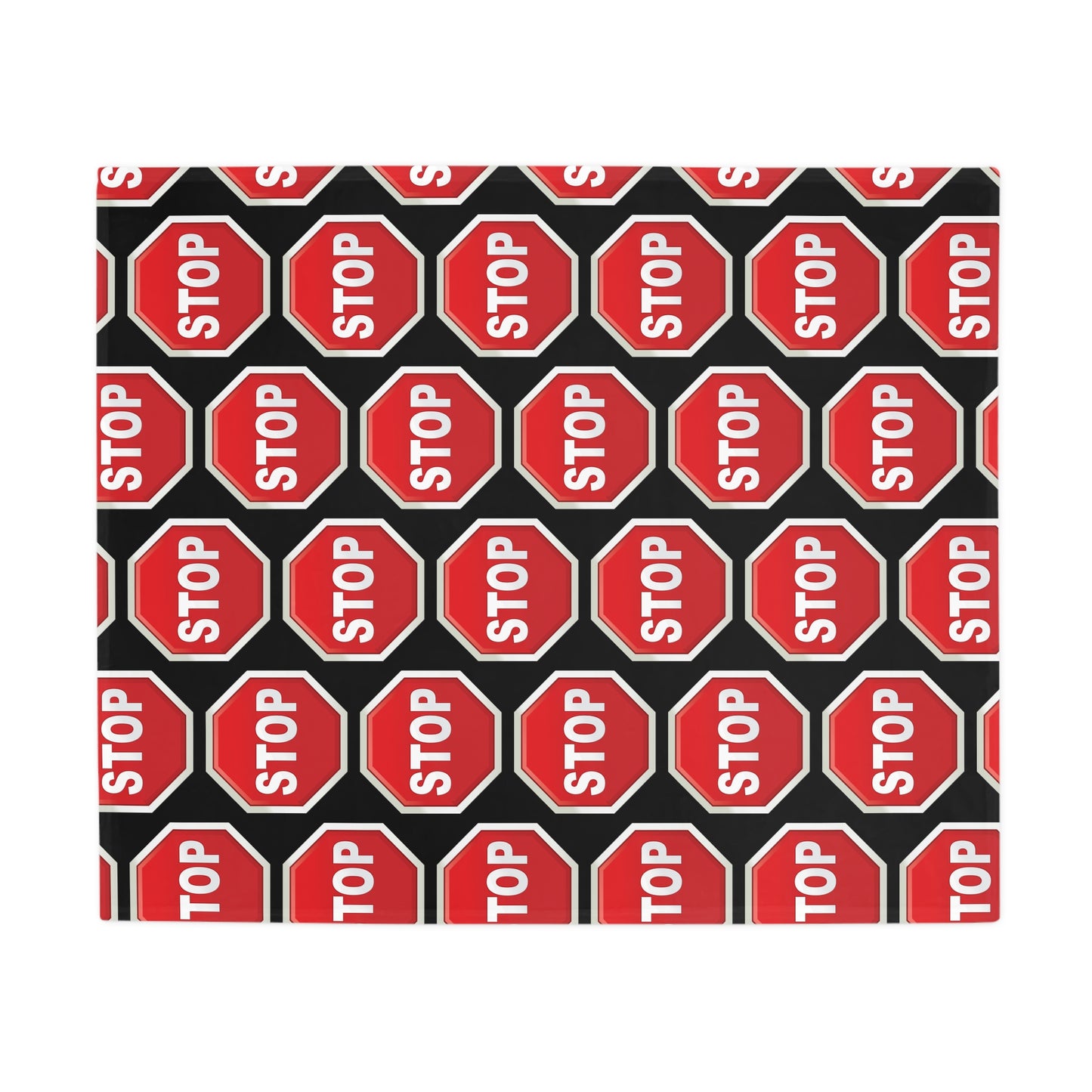 Stop sign Fleece Blanket